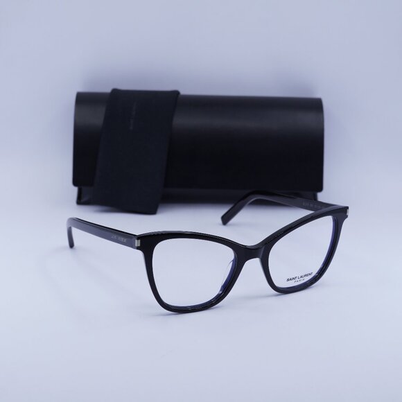 Saint Laurent SL219 001 Cat Eye 51mm Eyeglasses – Black - Picture 1 of 11